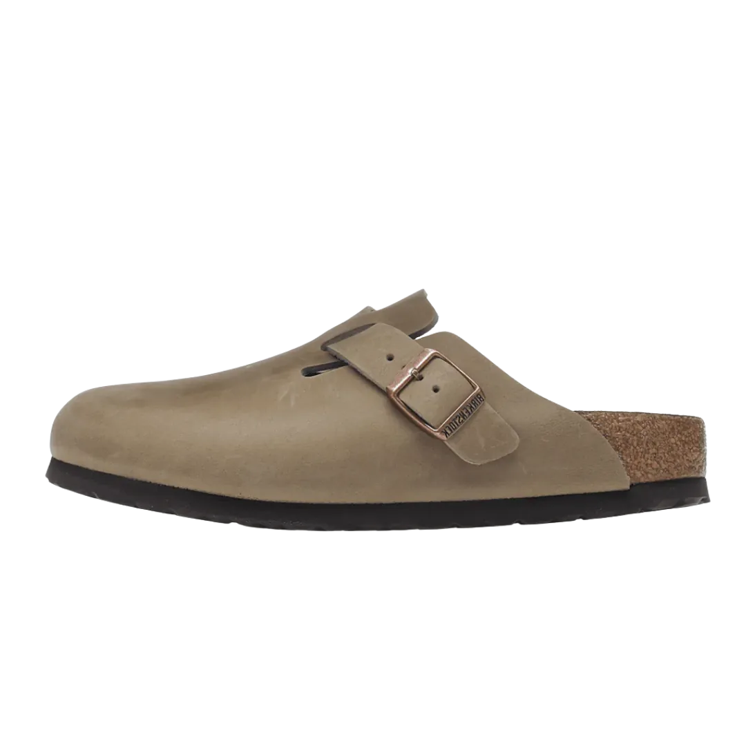 Birkenstock Boston Soft Footbed Oiled Leather Tobacco Brown
