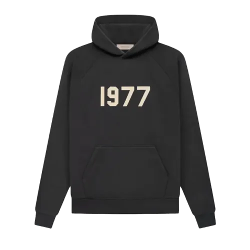 Fear of God Essentials 1977 Iron Black Hoodie