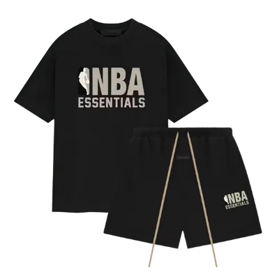 Fear of God Essentials NBA Black Grey Summer Set
