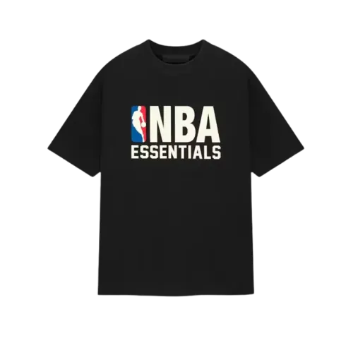 Fear of God Essentials NBA Black White T-shirt