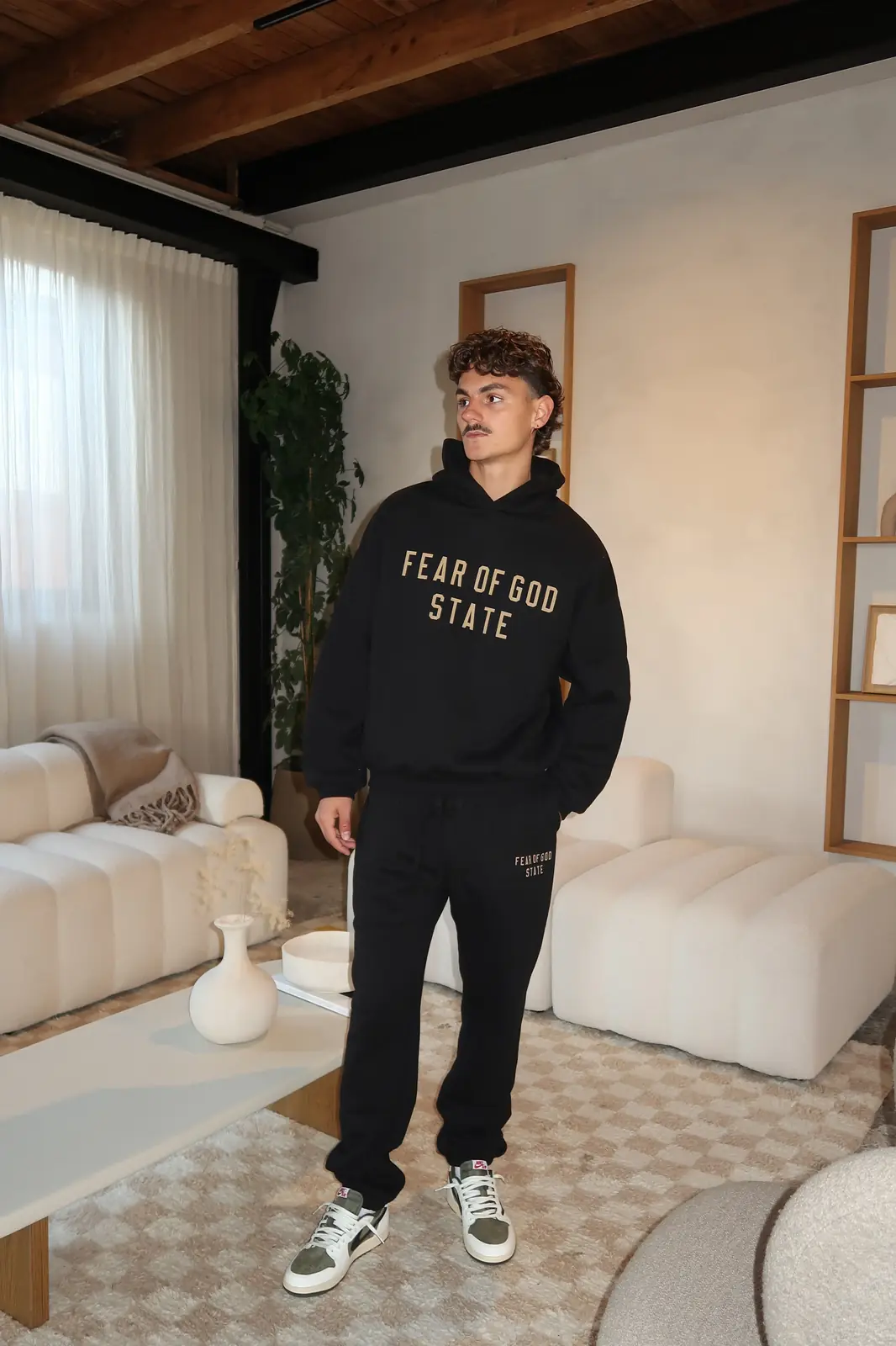 Fear of God Essentials FW24 Black Yellow State Full set