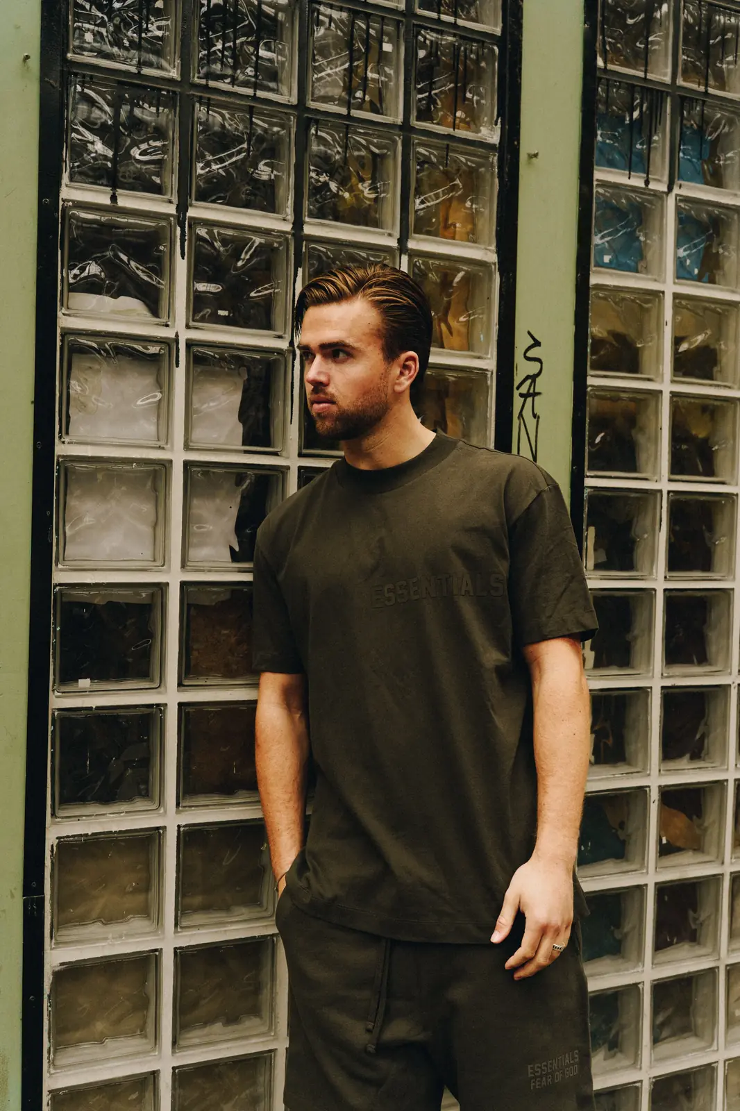 Fear of God Essentials Off Black Summer Set