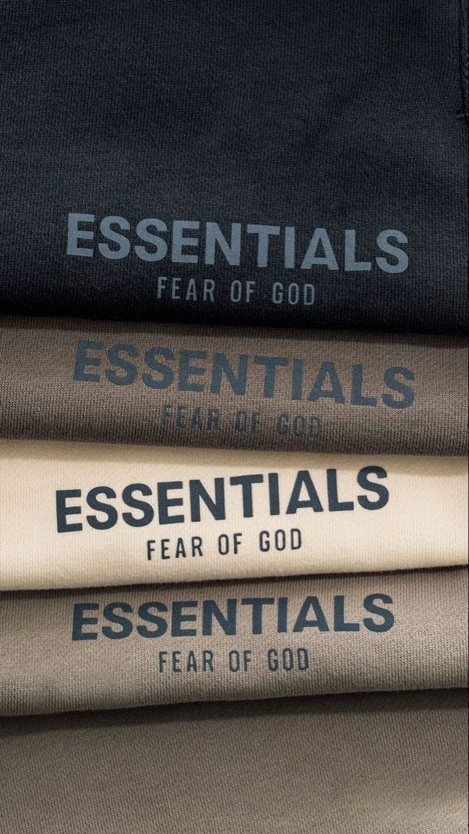 Fear of God Essentials FW24 Dark Heather Korte Broek