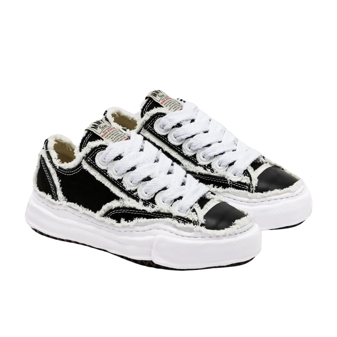 Maison Mihara Yasuhiro Peterson OG Sole Canvas Low Frayed Black
