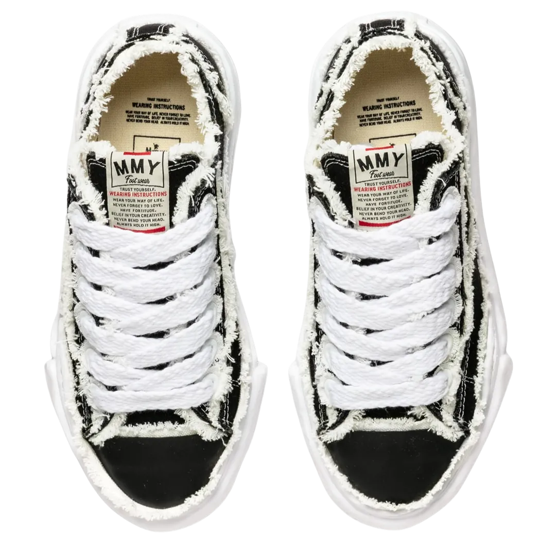Maison Mihara Yasuhiro Peterson OG Sole Canvas Low Frayed Black