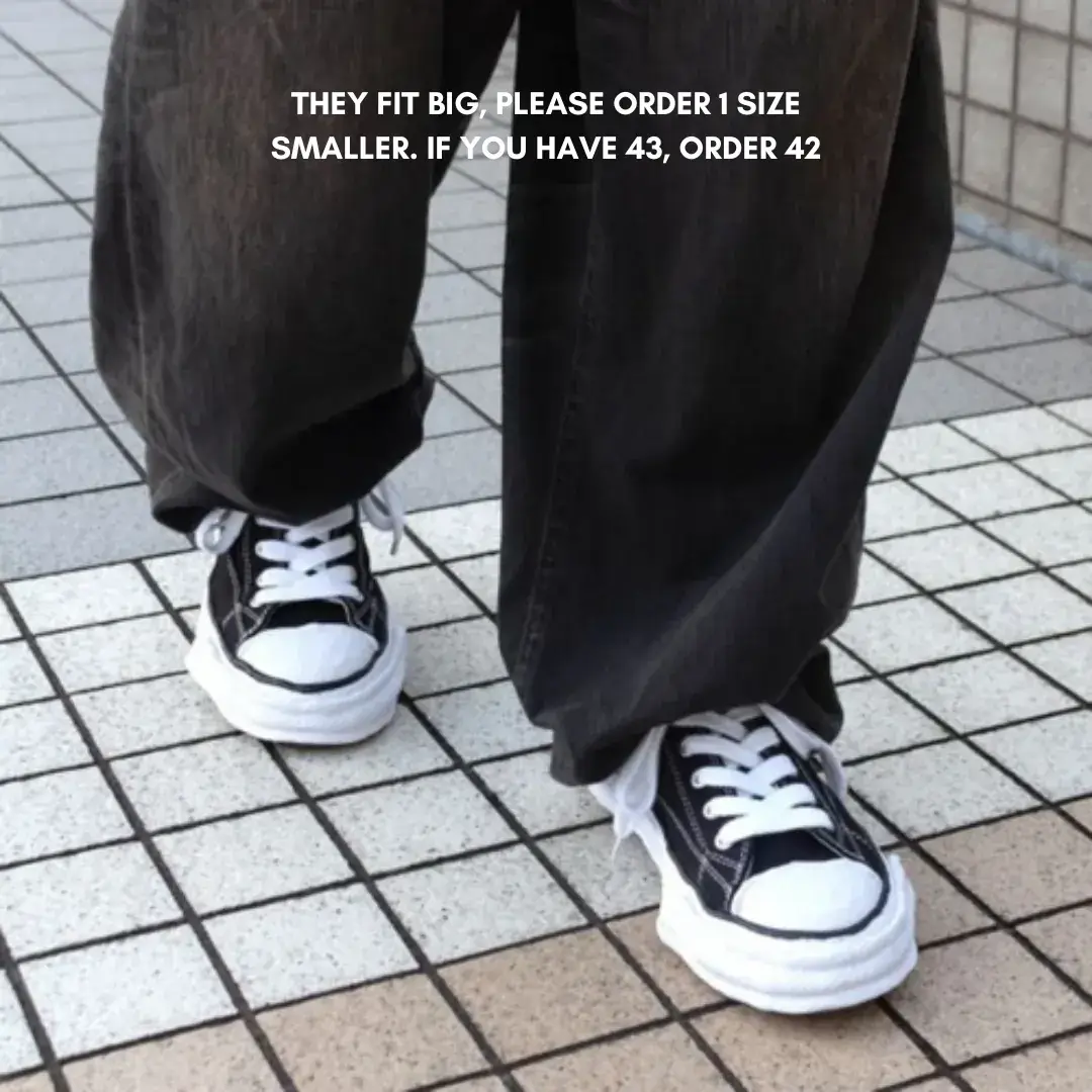 Maison Mihara Yasuhiro Peterson 23 OG Sole Canvas Low Black