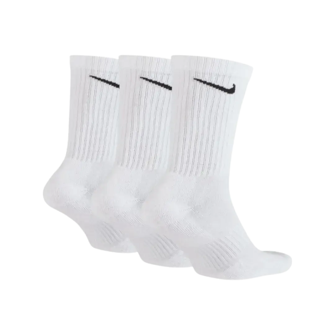 Nike Everyday Cushioned Sports Socks 3 Pack White