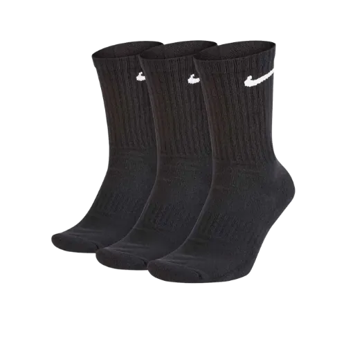 Nike Everyday Cushioned Sports Socks 3 Pack Black