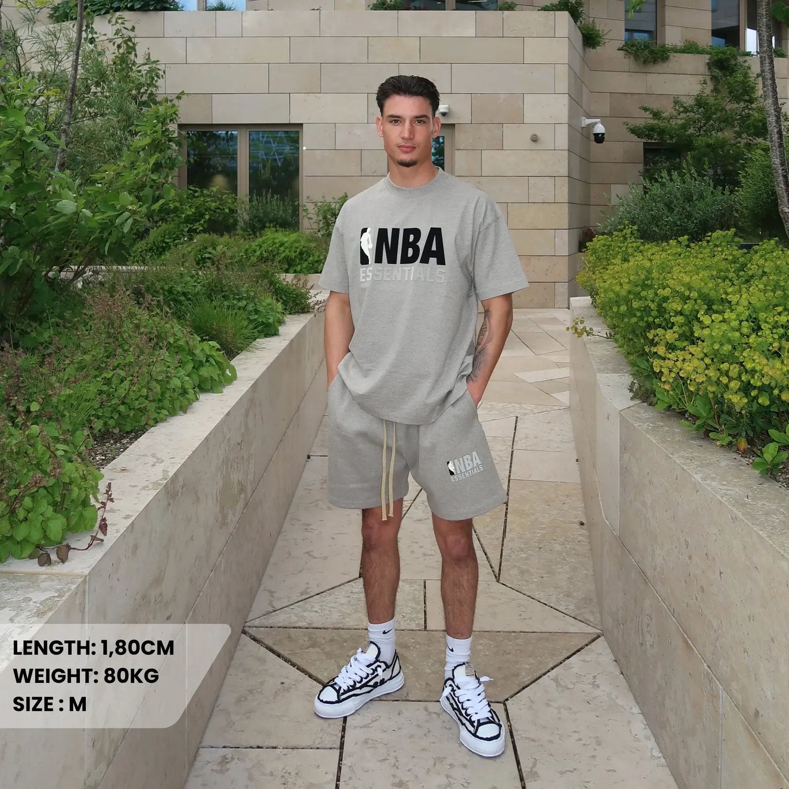 Fear of God Essentials NBA Warm Heather Summer Set