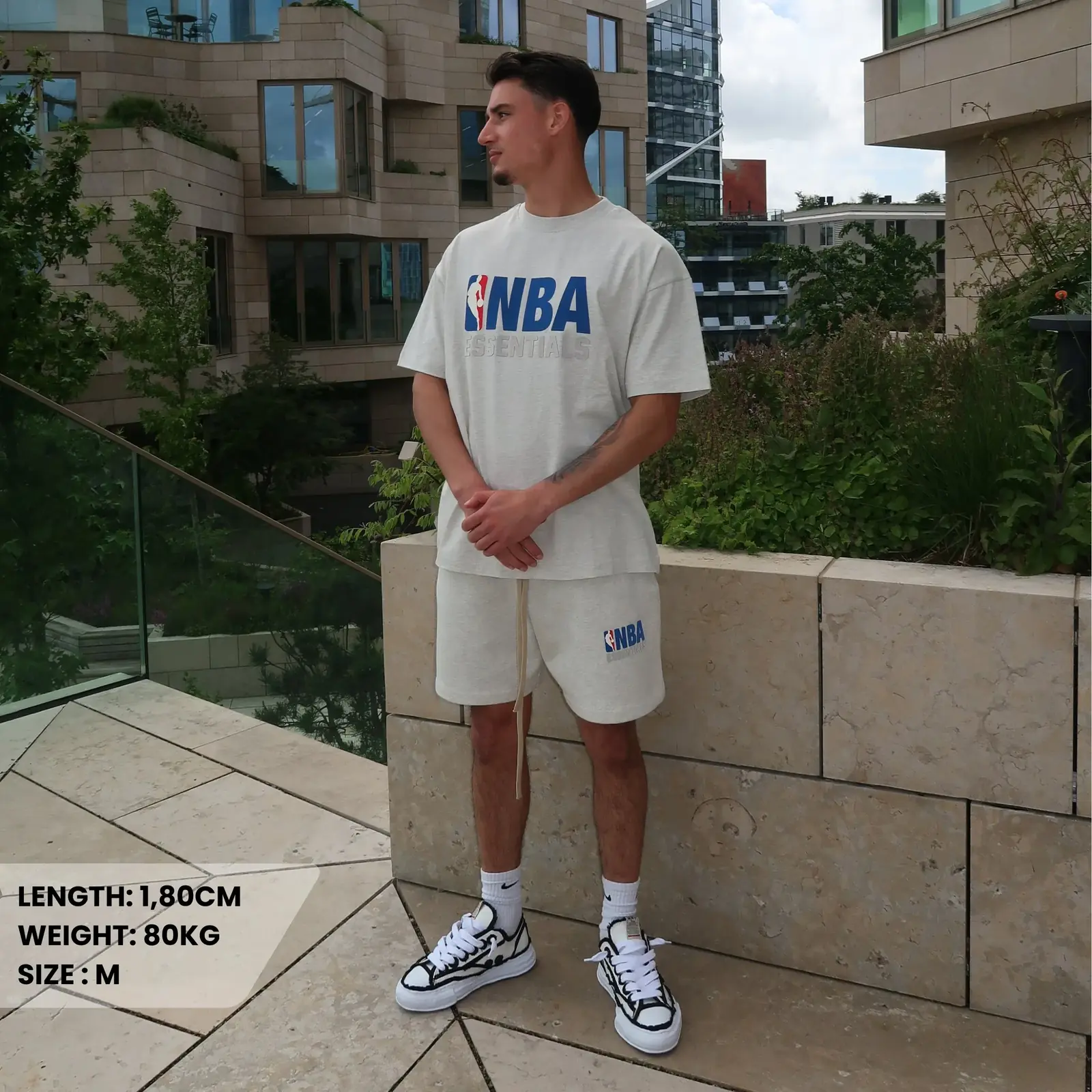 Fear of God Essentials NBA Light Heather Summer Set