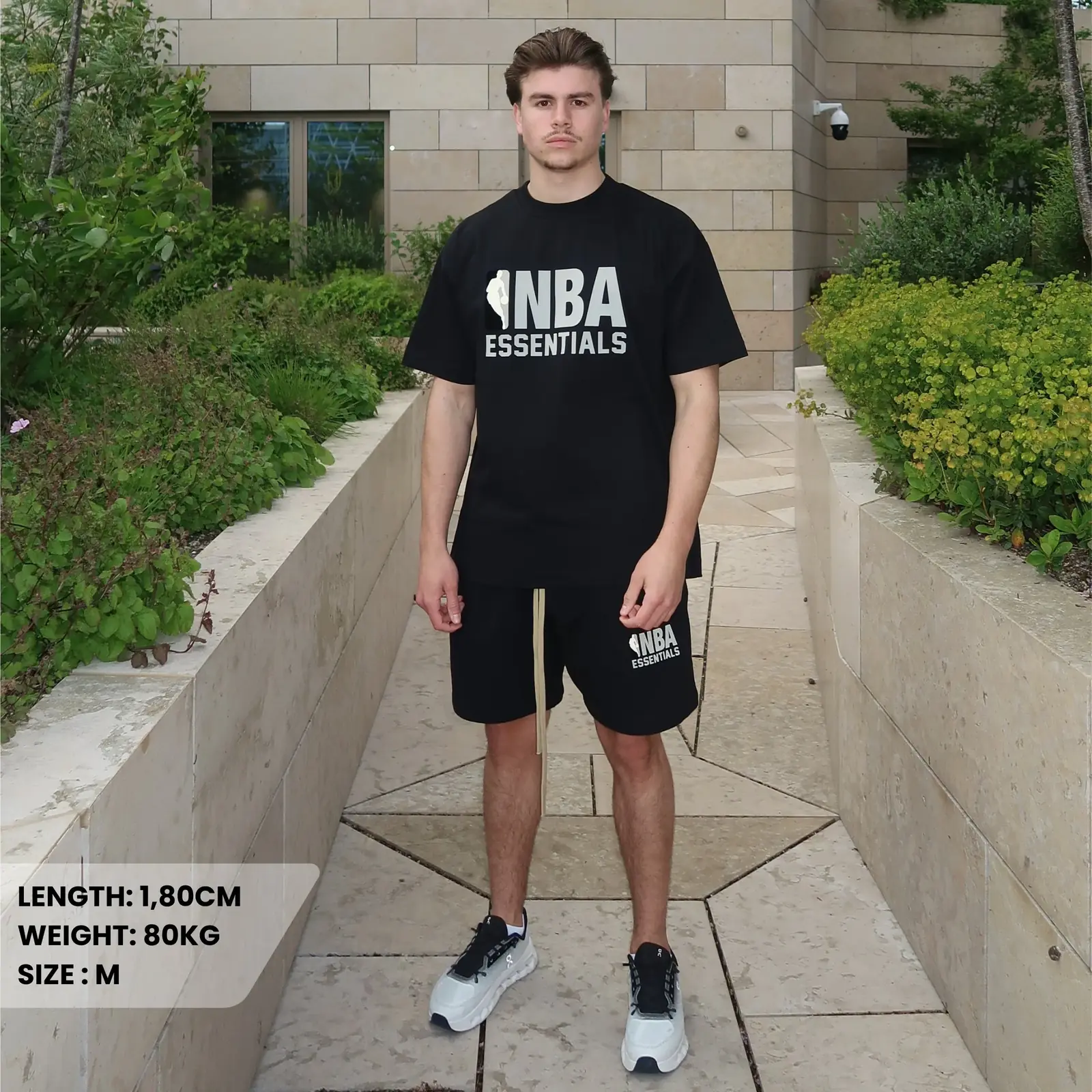 Fear of God Essentials NBA Black Grey Summer Set