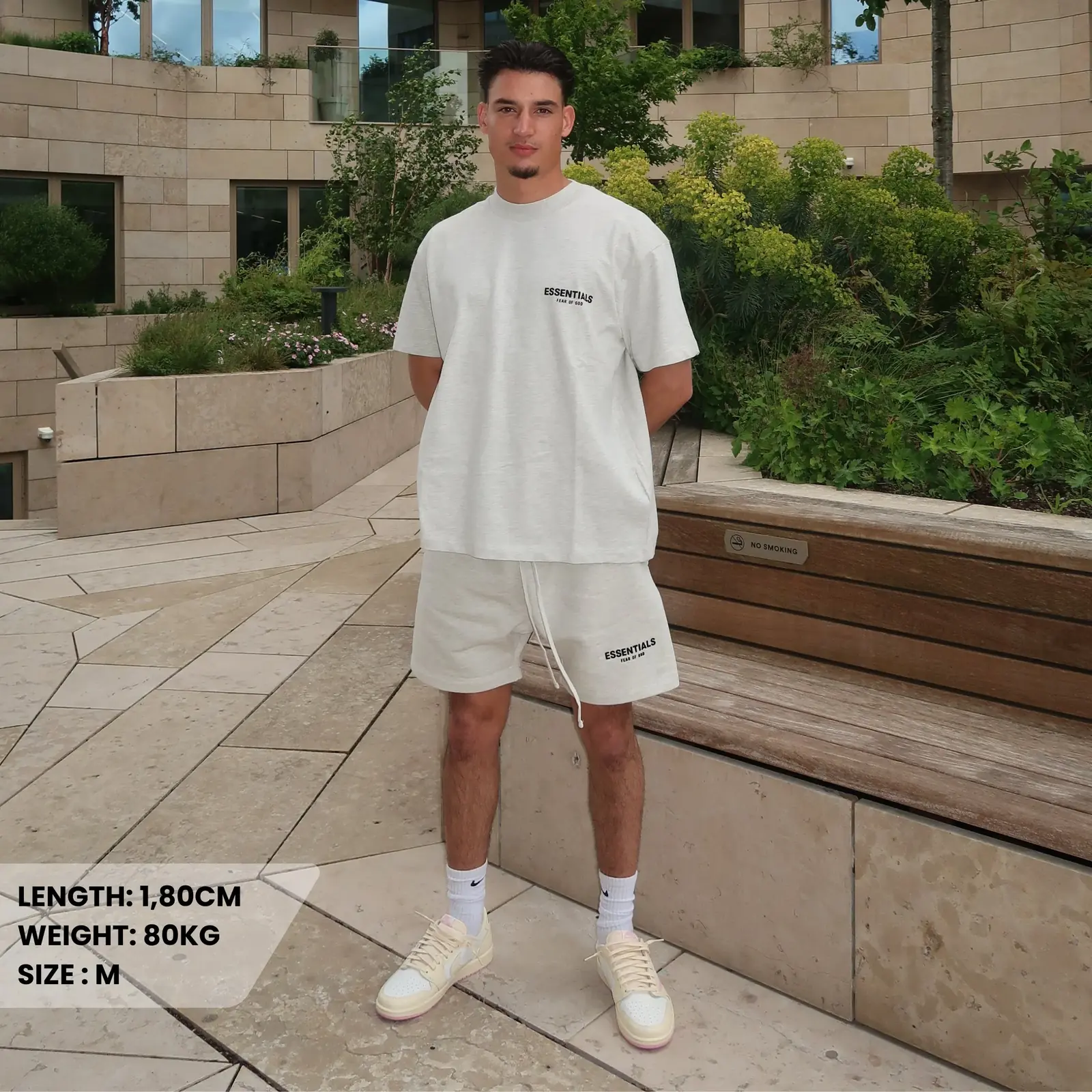 Fear of God Essentials Light Oatmeal Summer set